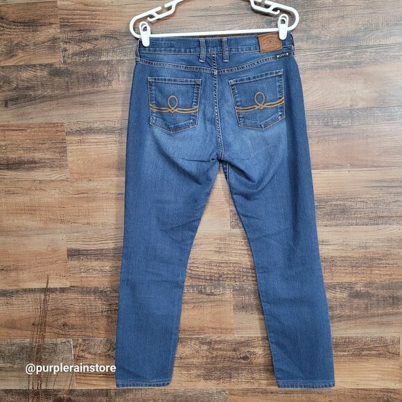 Lucky Brand Jeans 8 Sofie Skinny Ankle Mid Rise Medium Dark Wash Stretch Denim - Picture 2 of 13